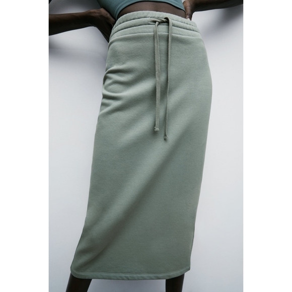 Zara high waisted midi skirt - Picture 9 of 13
